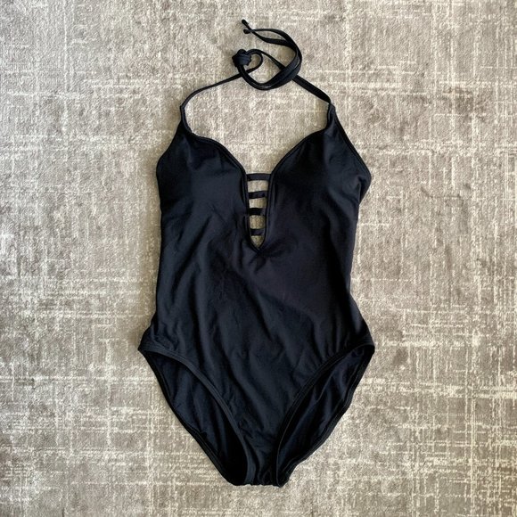 NWOT Black One Piece Swimsuit - Picture 1 of 4